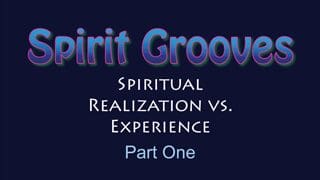 Spirit Grooves title screen Part One