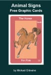 Animal signs card featuring a horse.