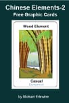 Chinese Elements-2, Wood Element graphic card.