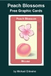 Peach Blossoms graphic card cover illustration.