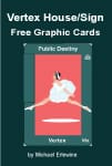 Book cover with graphic card design.