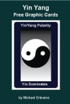 Yin Yang graphic card with text.