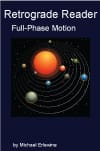 Book cover: Retrograde Reader with planet illustration.