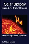 Book cover with solar flare illustration.