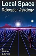 Astrology book cover with desert and stars.