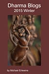 Book cover featuring carved dancing wooden statue