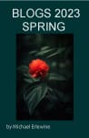 Dark green book cover with red flower