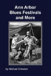 Black and white book cover of musicians