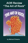 The Art of Rock book cover, flaming skull