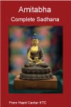 Seated Amitabha Buddha statue on book cover