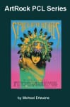 Surreal floral woman portrait on teal cover