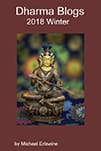 Seated Buddha statue on book cover