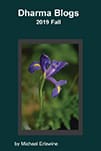 Book cover with purple iris flower