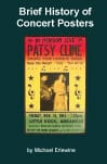 Book cover with vintage concert poster illustration