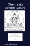 Chenresig book cover with seated deity
