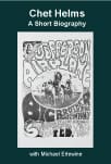 Black-and-white psychedelic concert poster book cover