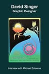 Colorful graphic-design book cover with dolphin
