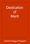 Red book cover titled "Dedication of Merit"