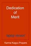 Red book cover: Dedication of Merit