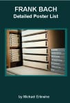 Book cover titled FRANK BACH with poster drawers