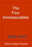 Red book cover titled The Four Immeasurables