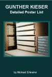 Gunther Kieser poster list teal book cover