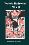 Black eagle on red-and-white concert poster