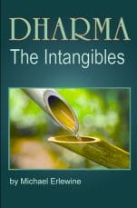 Book cover: "Dharma" title with bamboo spout