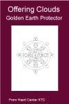 Maroon book cover with mandala and title
