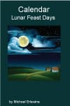 Book cover: moonlit landscape with cottage