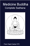Book cover: Medicine Buddha seated illustration