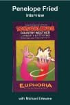 Green interview graphic with Euphoria book cover