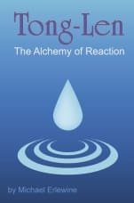 Blue book cover with water drop and ripples