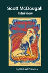 Psychedelic book cover showing a howling wolf