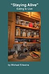 Book cover: pantry shelves with jars and appliances