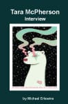 Illustrated woman exhaling smoke against starry background