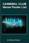 Teal venue poster with silhouetted concert scene
