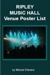 Concert stage with crowd under blue lights